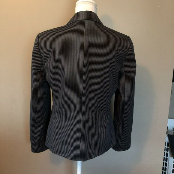 Anne Klein Blazer Womens 10 Used Pinstripe - Picture 4 of 16